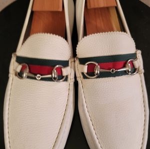 GUCCI MOCCASIN driving shoe loafer white